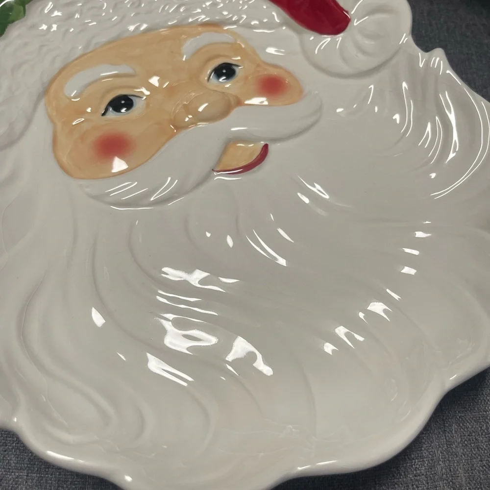 Sur la Table Festive Santa Claus Earthenware Platter
